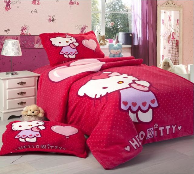 Hello Kitty King Size Bedding Purple Hello Kitty Duvet Cover ...