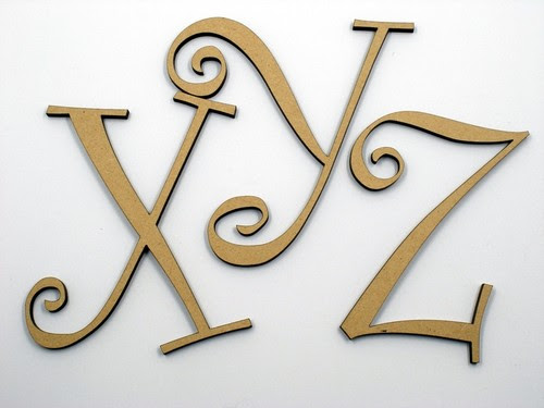 Décoration intérieure 1.8mm x 10cm Large Wooden Letter ...