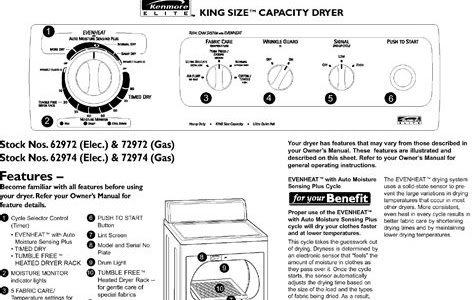 Read sears service manuals dryers Board Book PDF