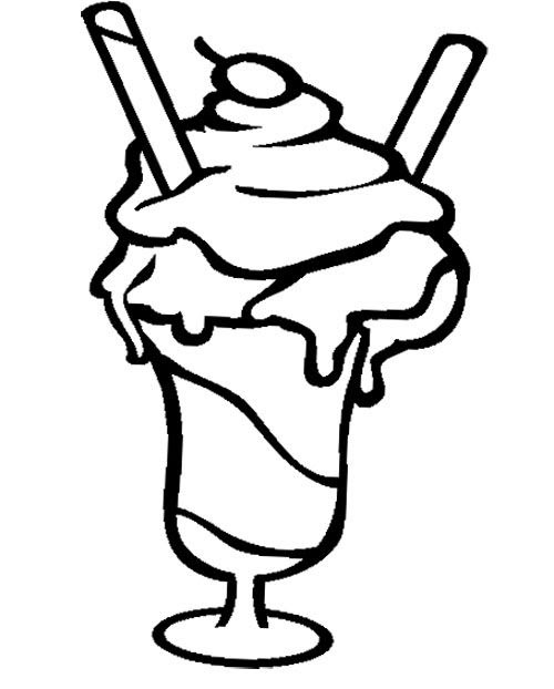 Download Ice Cream Sundae Coloring Page | Cookie | Pinterest