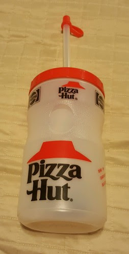 1990 S Pizza Hut Plastic Drinking Bottle 32oz With Pepsi Logo Collectibles Pizza Hut