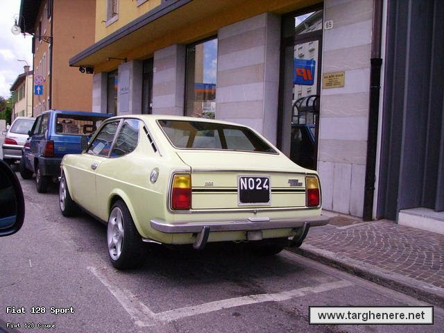 photo Fiat 128 Coupè Sl galleria di targhenere net
