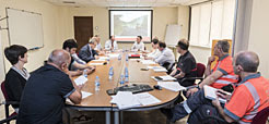 El vicepresidente Ayerdi preside la reunión de la Comisión de Seguimiento de las obras de los túneles de Belate y Almandoz.