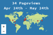 Localización de los visitantes del blog