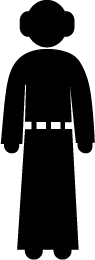 Download Princess Leia Silhouette | Silhouette of Princess Leia