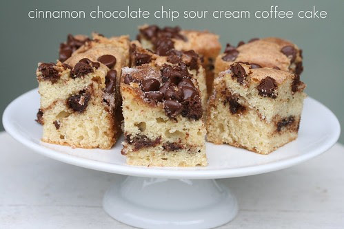 Food Librarian - Cinnamon Chocolate Chip Sour Cream Coffee Cake