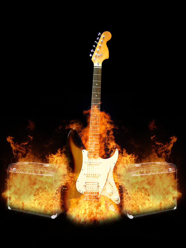 guitar9 Adding Fire to Create a Realistic Flaming Guitar