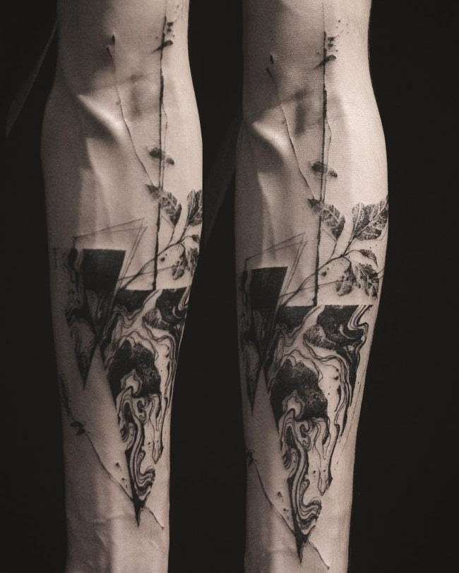 abstract design tattoo