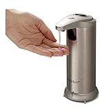 Hayden Automatic Touchless Soap Dispenser - Premium Automatic Soap Dispenser Touchless -Perfect for Bathroom or Kitchen - Fingerprint Resistant Stainless Steel - Brushed Nickel