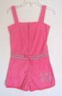 NEW 2B REAL GIRLS PINK TERRY ROMPER SZ 3T