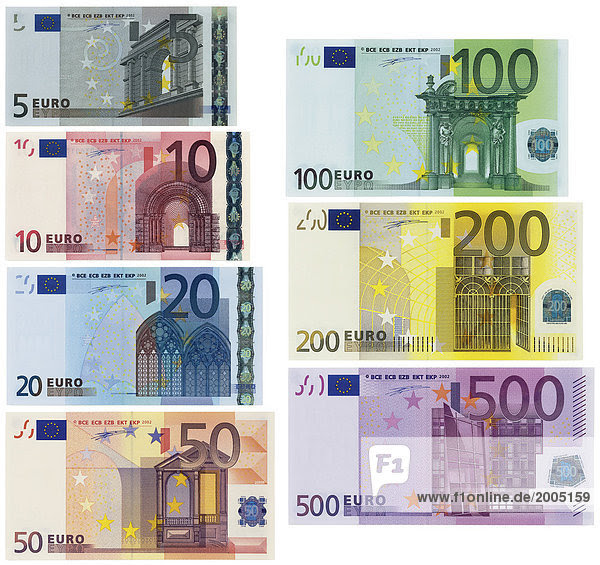 Banknoten,Business,Euro,Europa,Euroscheine,Symbole ...
