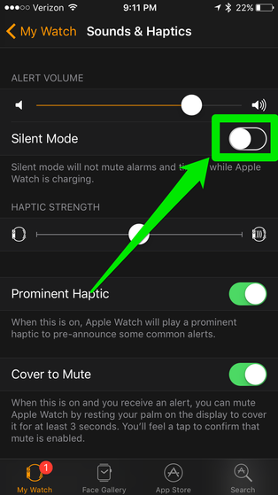 Mute Sounds on the Apple Watch Method 2 Step 3.png