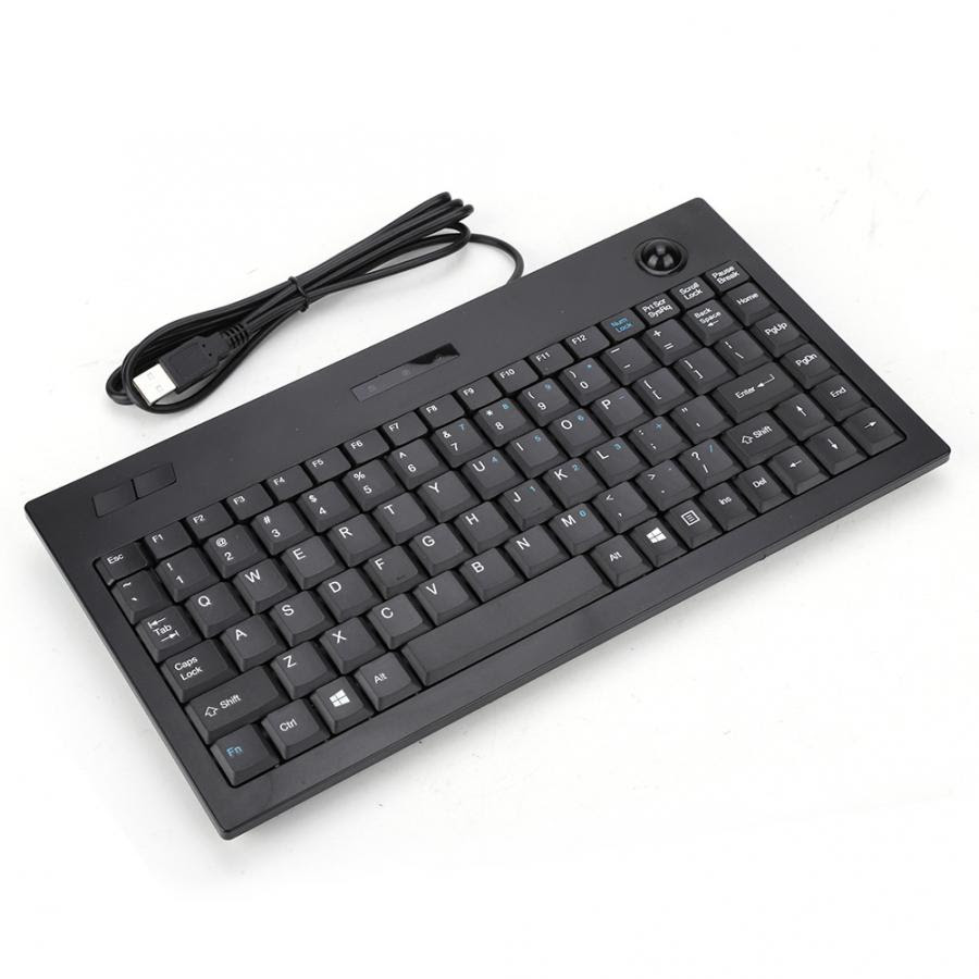 Keyboard Cover Projection Keyboard Ultra-thin Mini Wired MC-9712 Keyboard USB Industrial Silent Business Keyboard Black