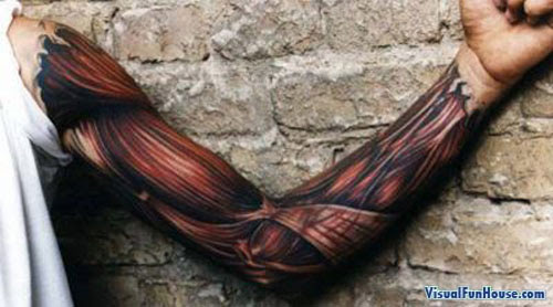 Devil skin rip tattoo. is an anglo skin-head with an "APOSTLES" tattoo