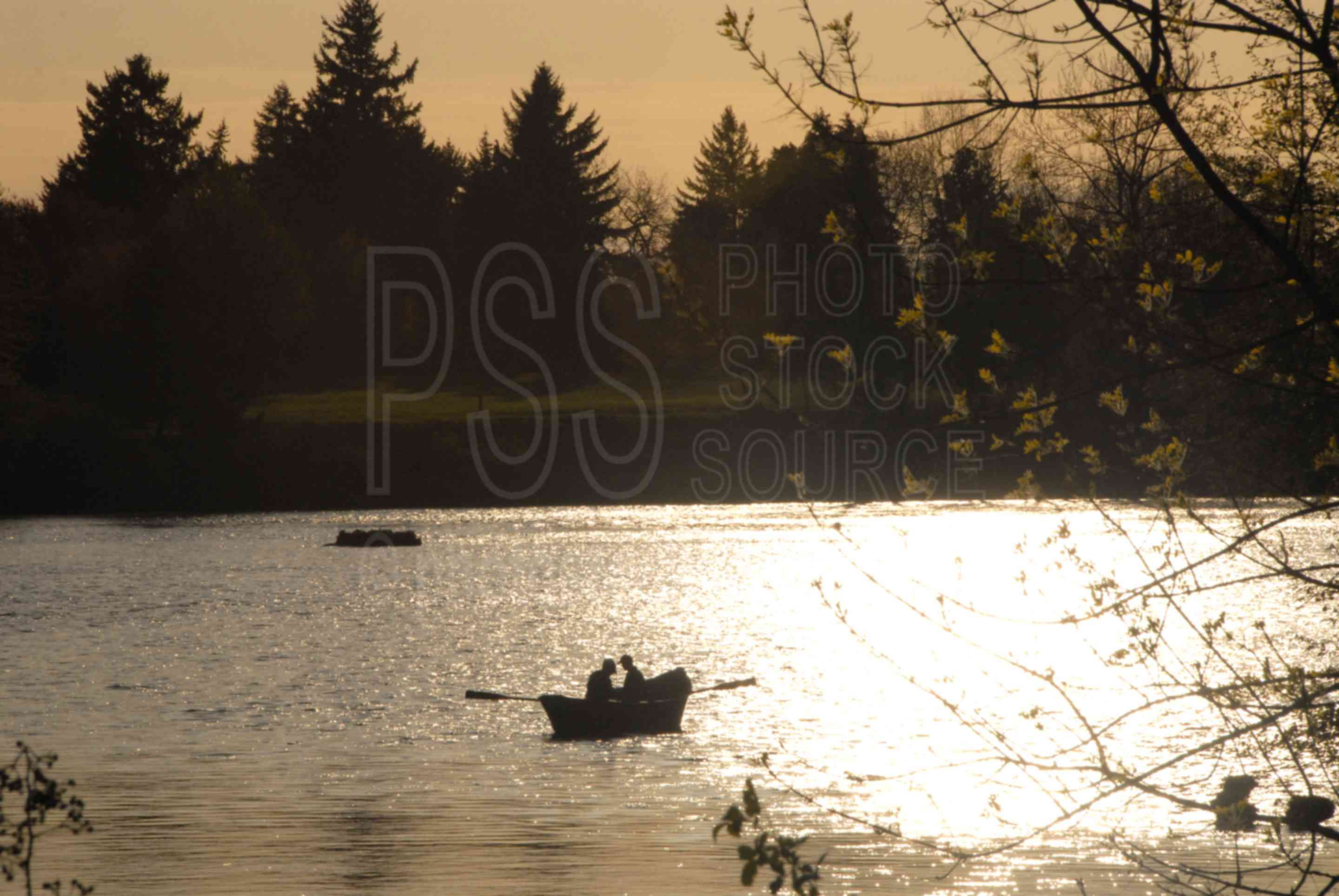 Row Boat Silhouette River boat silhouette,large