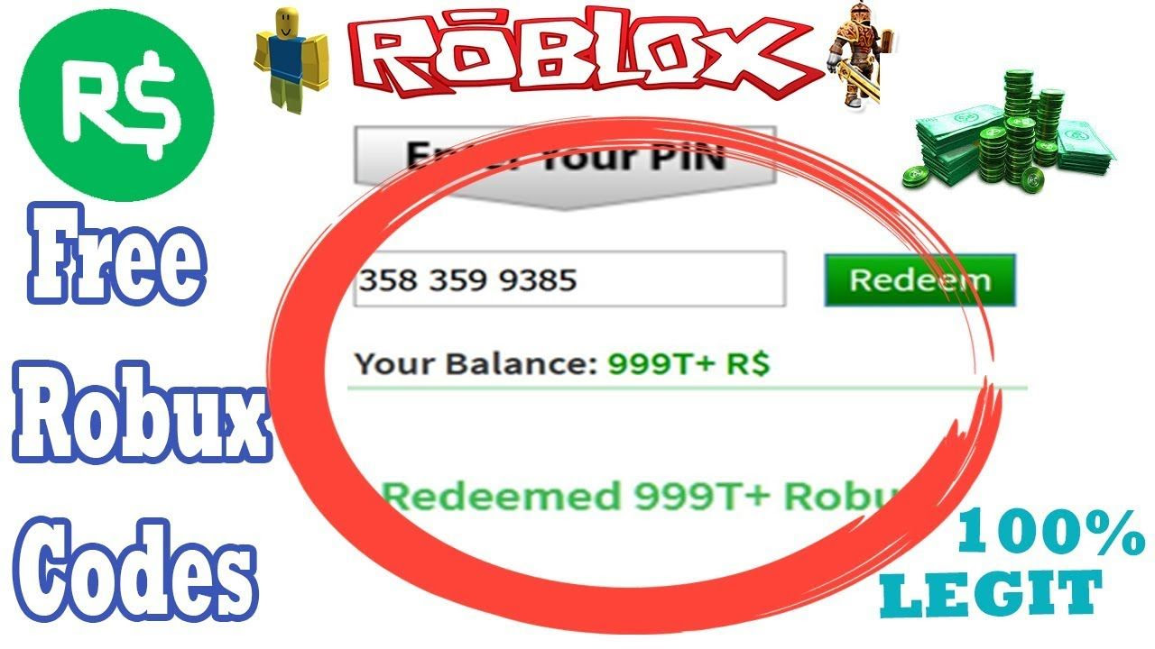 Free Robux Pin Codes 2019 - safasepi