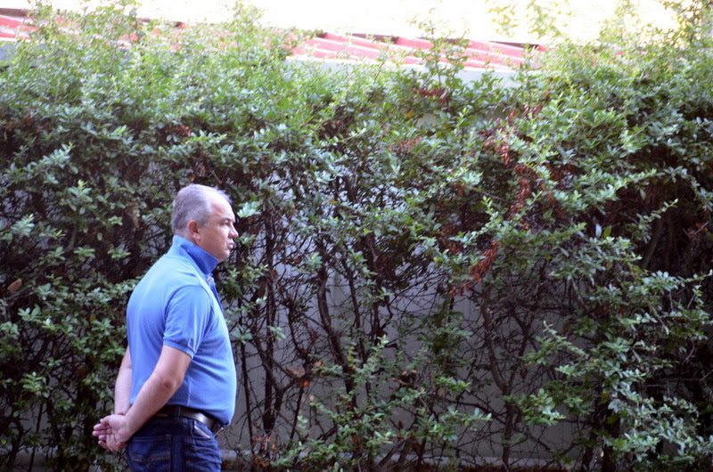 Ivan prays before his talk on Aug 5
