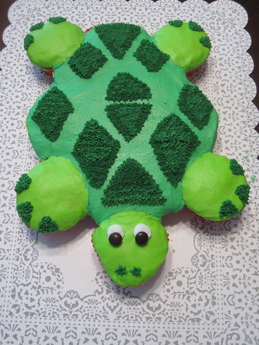 cupcake cakes for kids. Turtle Cupcake Cake