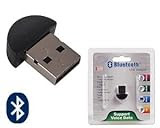 Bluetooth 2.0 USB Dongle / Adapter zur Datenübertragung für Sony Ericsson W705, W715, uvm - inklusive Original arcotec Handybändchen / Schlüsselband