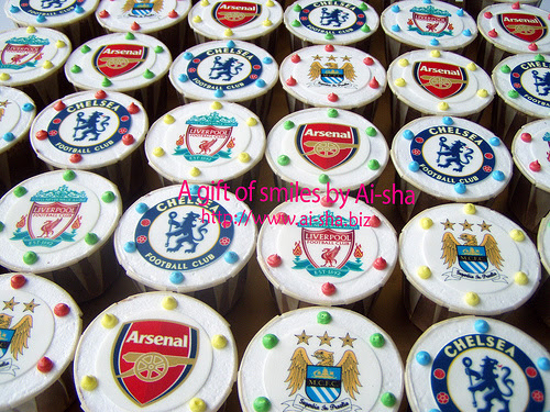 Birthday Cupcakes Edible Image Football Logo