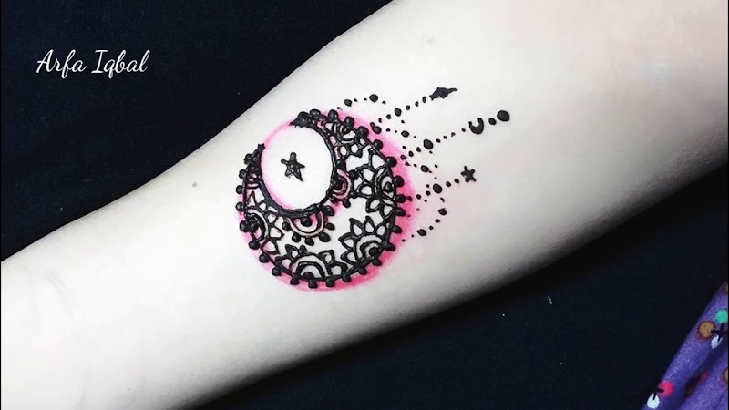 33+ Henna Tattoo Designs Moon, Great Inspiration!