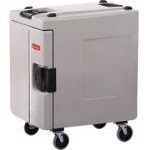 Rubbermaid FG940800 PLAT Four Pan Insulated Carrier For 1-1 1-2 and 1-3 Food Pans Platinum