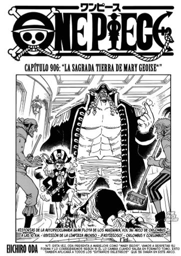 One Piece Manga 906 Wiki Shonen Seinen Amino Amino