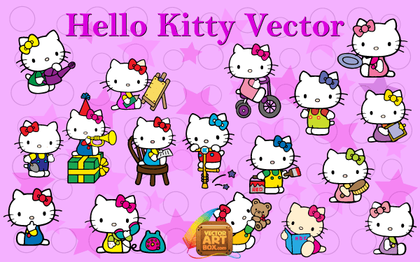 Download Vector Art Hello Kitty | Download Free Vector Art | Free ...