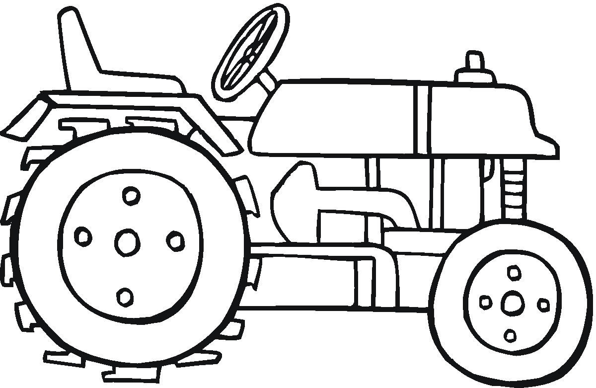 Image Coloriage tracteur gratuit