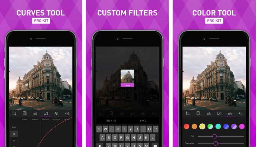 تطبيق Darkroom للتعديل على ألوان الصورة ومعالجتها ككل