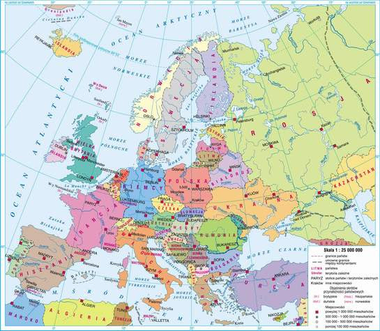 MAPA EUROPY
