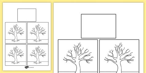Laminate the different elements and each day you . four seasons tree printable template blank trees template