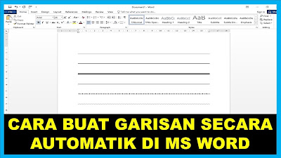 Cara Nak Buat Line Surat Rasmi