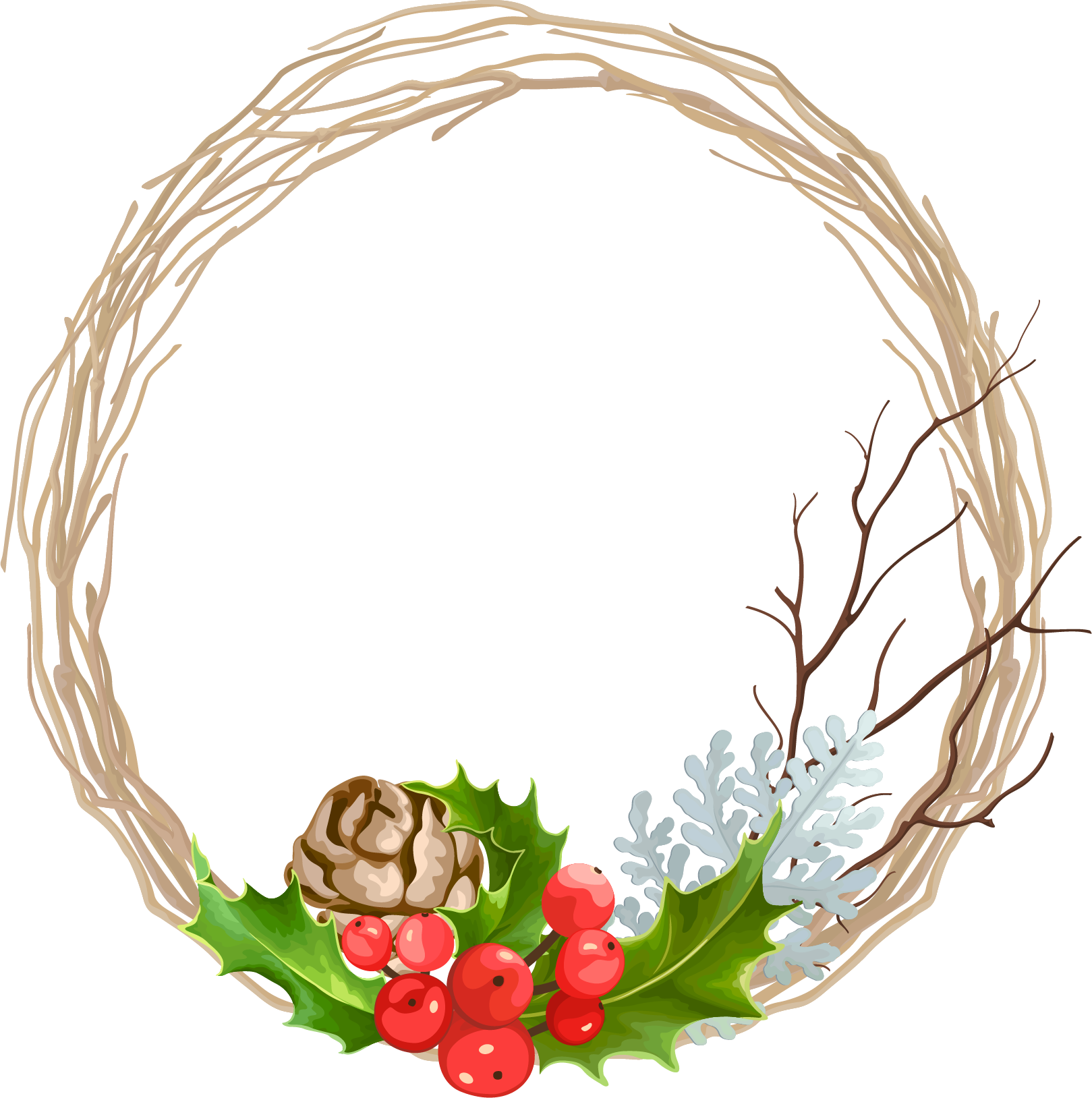 Download Free SVG Christmas Wreath Svg 3702+ File for Cricut, Silhouette and Other Machine