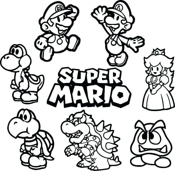 Download Super Mario Maker Coloring Pages at GetColorings.com | Free printable colorings pages to print ...