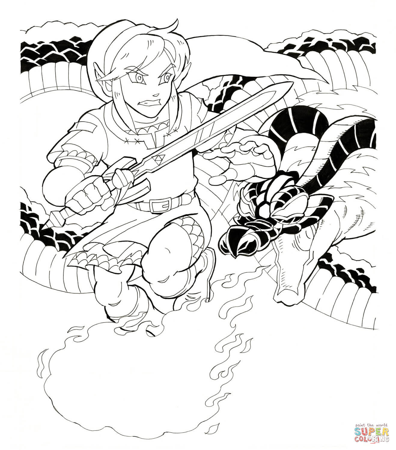 Download The Legend Of Zelda Coloring Pages - Coloring Home
