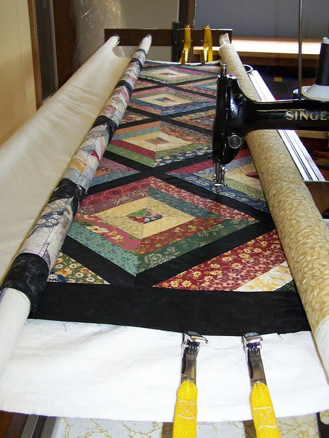 Custom Strippy Lap Quilt in Thimbleberries Sweet Home