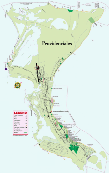 maps, northturks caicos of