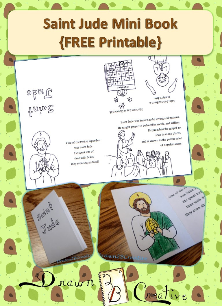 Download Saint Jude Mini Book - Drawn2BCreative