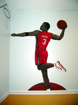 wallpaper murals for kids. sport themed wall murals,