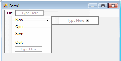 A Sub Menu