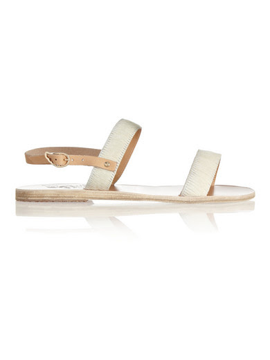 Ancient Greek Sandals | Clio calf hair and leather sandals | NET-A ...