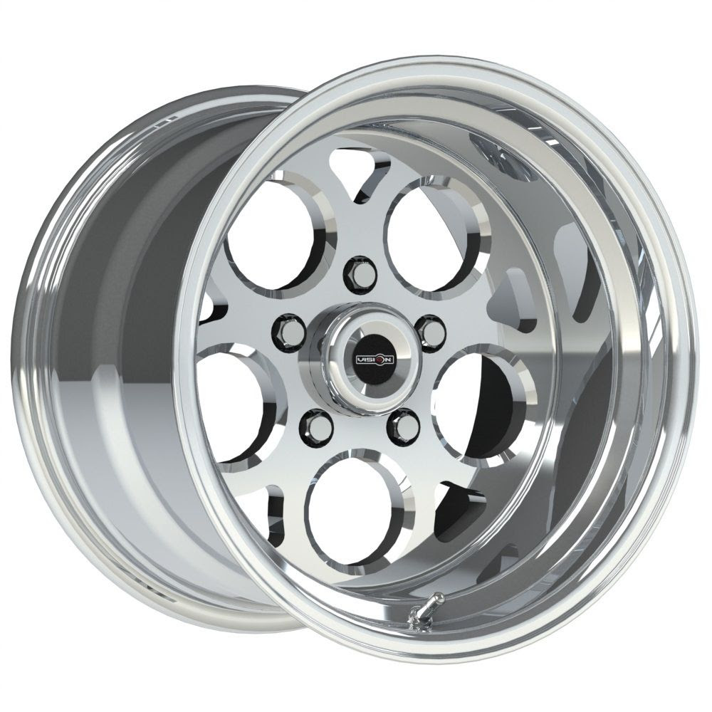 15 inch 15x10 Vision 561 Sport Mag Polished wheel rim 5x4 ...