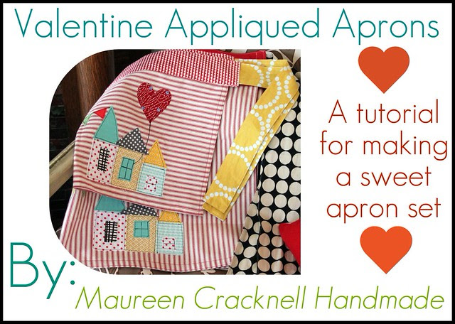 Valentine Appliqued Apron Set Tutorial