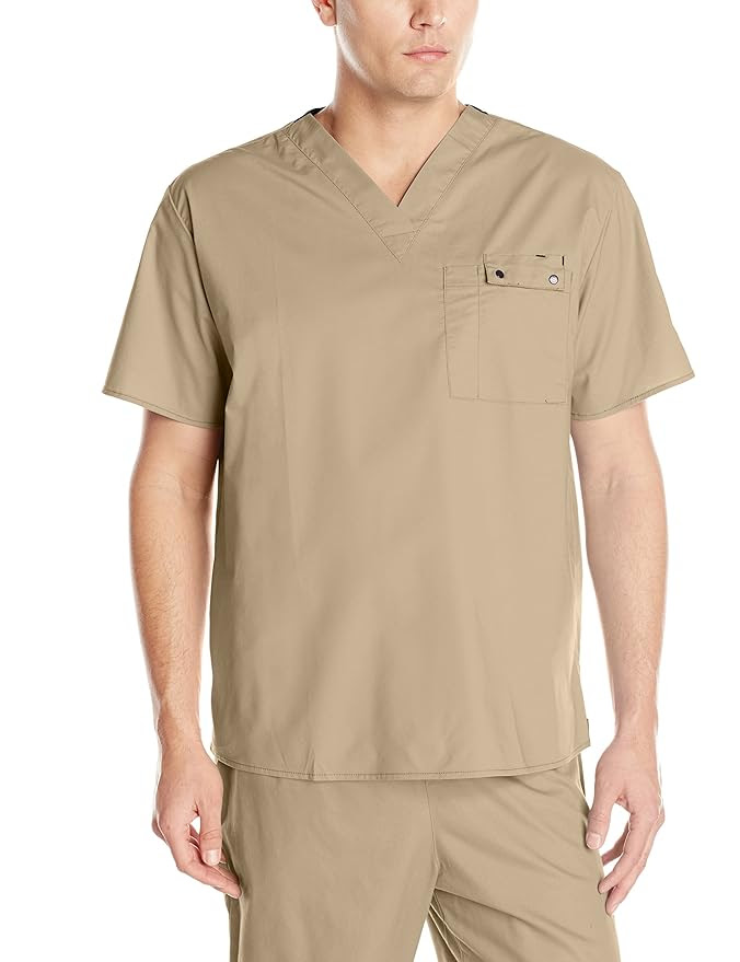 Amazon.com: WonderWink Men's Wonderflex Honor Scrub Top: Clothing