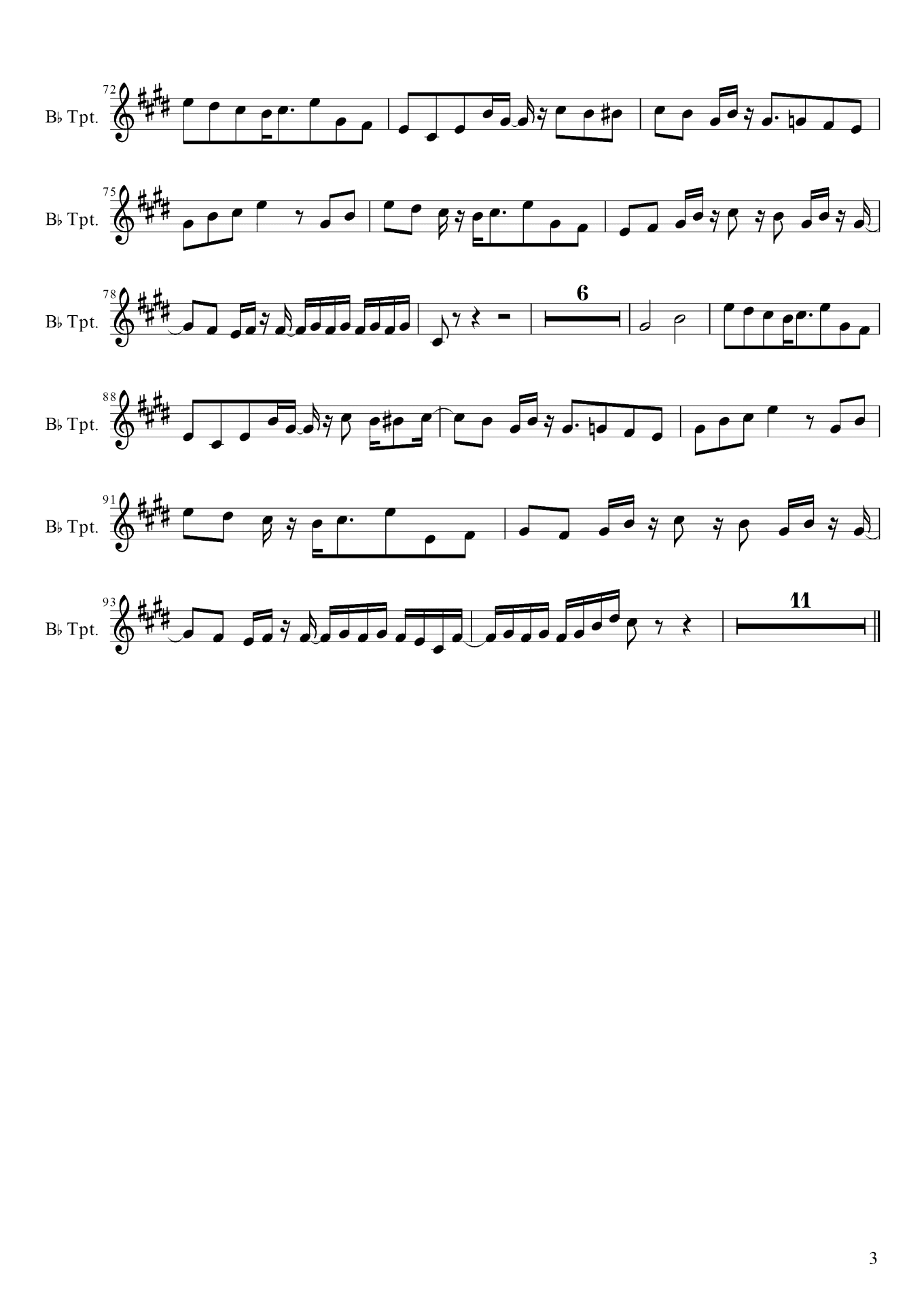 迷子のうさぎ 夜咄ディセイブ Trumpet Ver 楽譜