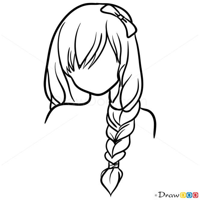 Drawing Hairstyles Easy Lesson, Step by Step Drawing