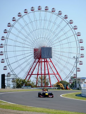 Sebastian Vettel  - treino livre para o GP do Japão (Foto: AFP)
