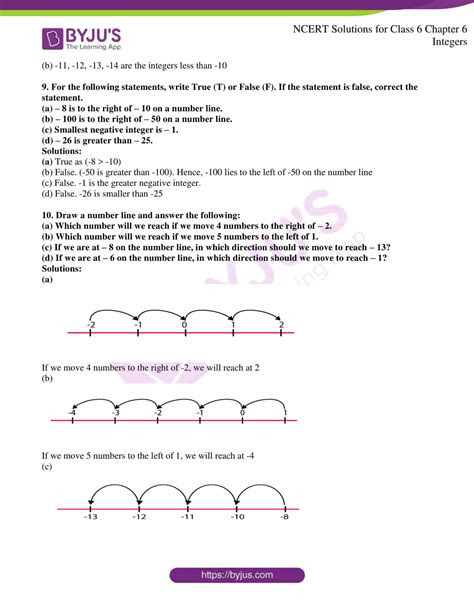  ncert solutions class 6 maths chapter 6 integers byjus 2022