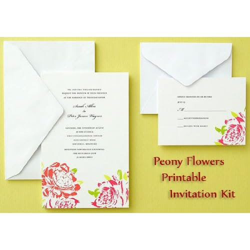 wedding invitation kit flowers